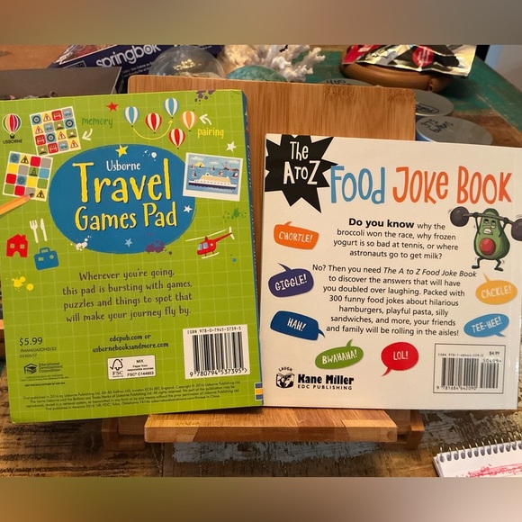 The A to Z Food Joke Book & Travel Game Pad, Brand New!  PB - Picture 2 of 2